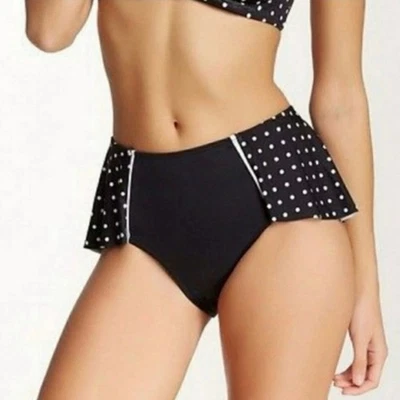 NEW! Spanx Shaping Flirty Skirted Polka Dot Swim Bottom Size 14 - Image 1 of 4