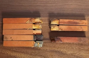 8 Pc. Assorted Carbide Brazed Lathe Cutter Tooling Tool Bits AL8, AR8, E8 USA - Picture 1 of 4