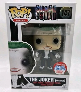 Funko Pop! The Joker Grenade #147 2016 NYCC Limited Exclusive Squad - Imagen 1 de 8