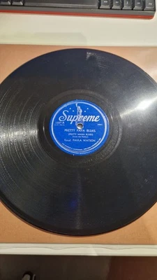 Schellack 78 Supreme Paula Watson - Pretty Papa Blues / A little Bird told me - Bild 1 von 2