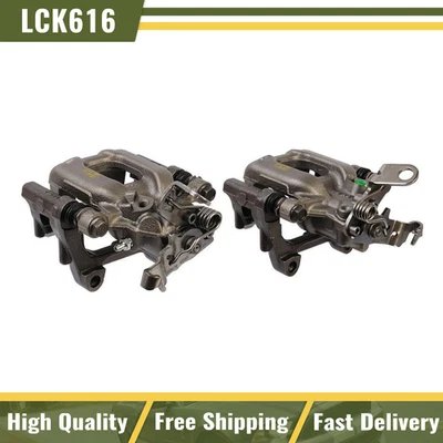 For 2011-2014 Volkswagen Jetta Rear Left & Right Disc Brake Calipers and Bracket - Изображение 1 из 4