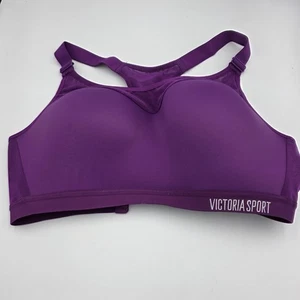 Victoria’s Secret Incredible Sports Bra Purple Padded Racerback Adjustable 36DD - Picture 1 of 5