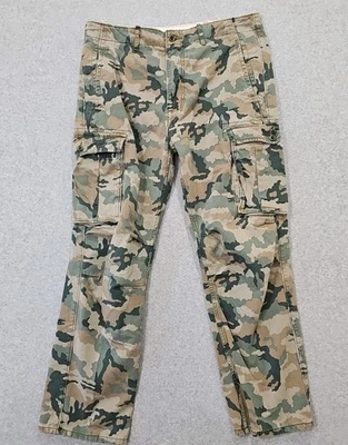 Levis 男式裤子 Ace Cargo 斜纹布尺寸 34x30 迷彩军队垃圾滑板 — 第 1/4 张图片