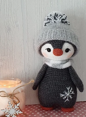 Amigurumi gehäkelt Kinder Geschenke Weihnachten Häkeltiere Pinguin (O. Deko) - Bild 1 von 4