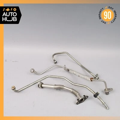 Juego de línea de aceite de retorno turbocompresor izquierdo Maserati Levante Ghibli 13-21 OEM 26k Foto 1 de 4