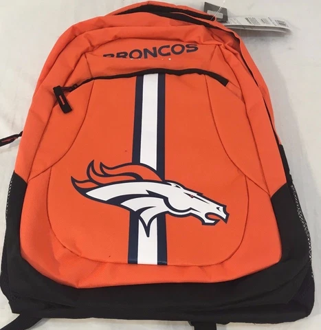 NFL 2023 NWT LICENSED Denver Broncos Backpack School Bag Book Laptop 18 x 13 x 6 Cover