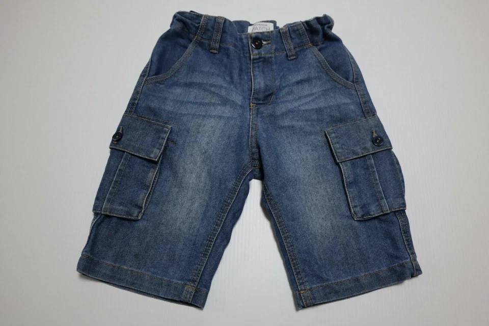 PUMPKIN PATCH denim shorts size 8 (tag missing)  with adj waist - image 1 of 1