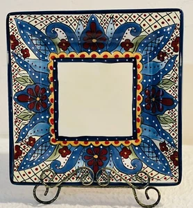 NEW w sticker Tabletops Unlimited Espana Lifestyle TOLUCA Sq. Dinner Plate - Picture 1 of 4