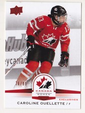 14-15 Team Canada Women Caroline Ouellette /99 EXCLUSIVES Upper Deck 2014