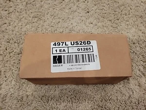 HAGER 497L US26D Ball and Thrust Bearing, Left Handed - Picture 1 of 7