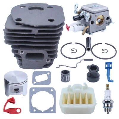 Big Bore 45MM Carburetor Cylinder Piston Kit For Husqvarna 353 351 350 346 346XP - Photo 1/4