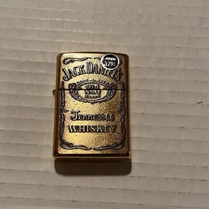 Zippo Jack Daniels Tennessee Whiskey Gold Brass Old No. 7 254BJD Lighter - Picture 1 of 5