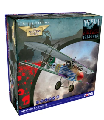 Nuevo modelo diecast Albatross D.V Fighter escala 1:48 AA37812 Corgi en caja Foto 1 de 2