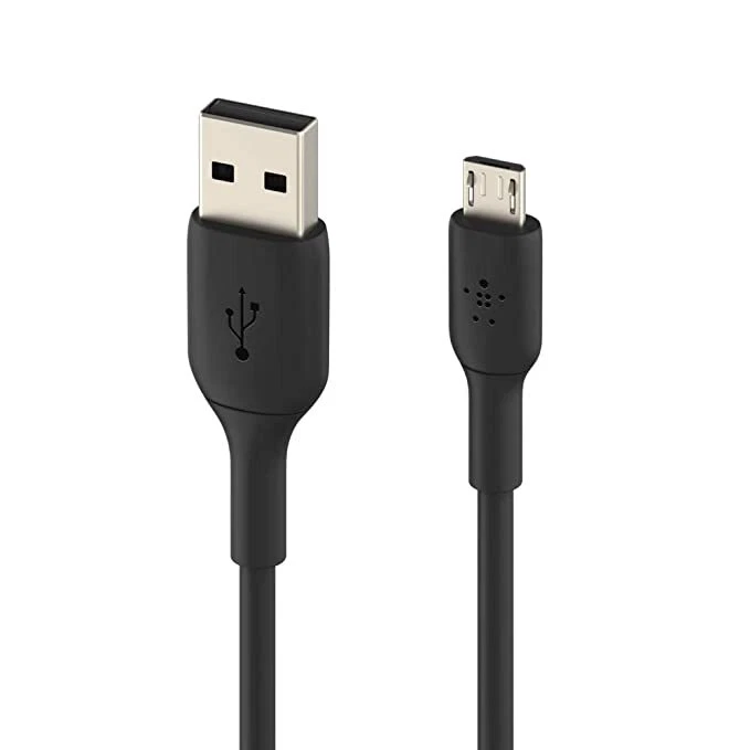 HTC Genuine Micro-USB 1 Metre Charging Cable 73H000553-00M - Black / White - Image 1 of 1