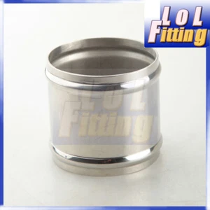 US SHIP 2.5" 2 1/2 Inch OD Stainless Steel Joiner Pipe Silicone Hose Connector - Picture 1 of 3