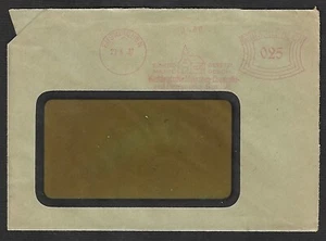334 GERMANY 1937 EUSKIROHEN METER CANCEL ON COVER (#786) - Picture 1 of 2