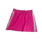 BCG Girl's Hot Pink & White Grl Power Cotton Skirt XL 16 Drawstring Pull on