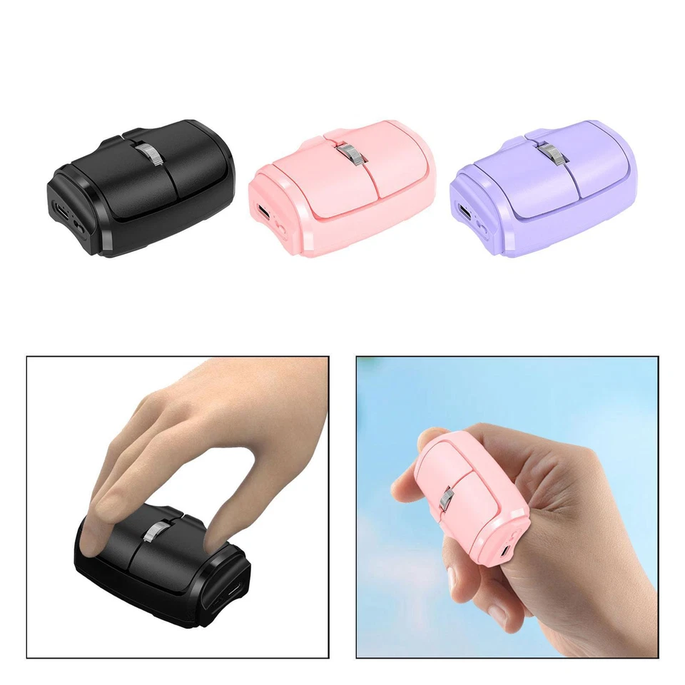 Finger Ring Mouse Silent Lightweight Portable USB Receiver Mini Optical Mouse - Image 1 of 1