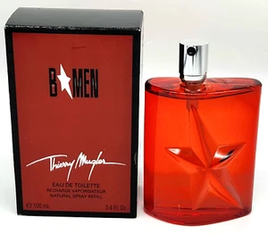 Thierry Mugler B Men Eau de Toilette Spray Recharge Refill 3.4 fl oz - Picture 1 of 9
