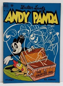Cómic Dell cuatro colores Andy Panda #297 Walter Lantz 1950 Haunted Inn - Imagen 1 de 7