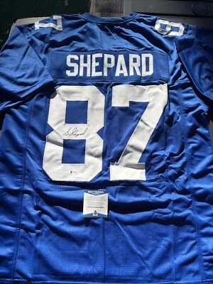 Sterling Shepard Autographed Signed XL Custom Giants Jersey-Beckett Witnessed - Image 1 of 4