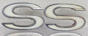(2) 1969 1970 1971 1972 Chevelle SS Fender “S” Emblems 3949238 USED Chevy Camaro - Picture 1 of 5