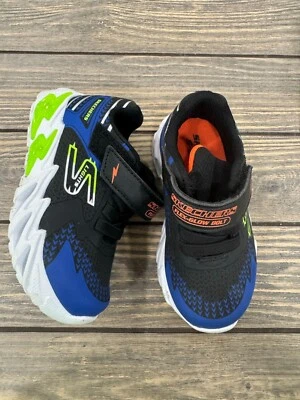 Zapatillas Skechers Niños S Luces Niños Negro/Azul LED Talla 11 Foto 1 de 4