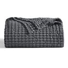 BEDSURE Cooling Bamboo Waffle King Size Blanket - Soft, Lightweight and