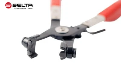 Ratchet Lock Cross Slotted Jaw Band Type Hose Clamp Pliers Auto Vehicle Tool - image 1 of 3