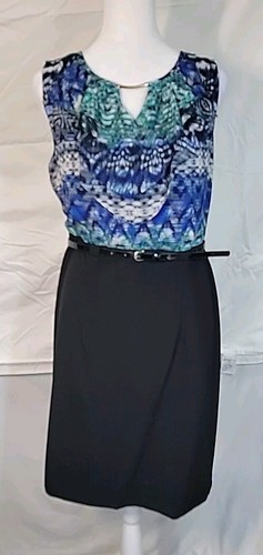 Abito Alyx nero gonna blu verde nero top con cintura taglia 6