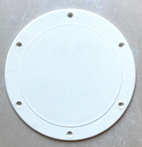 TH Screw Down Deck Plate - Diameter: 8in - Color: Fish White - SDP-2FW-DP - Picture 1 of 4