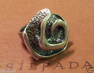 SILPADA OXIDIZED STERLING SILVER SWIRL RING R1927 SIZE 5 Retired - Picture 1 of 5