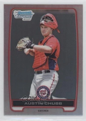 2012 Bowman Draft Chrome Draft Picks Refractor Austin Chubb #BDPP139 - Image 1 of 2