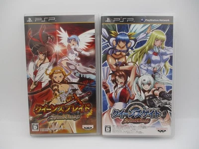 Queen's Blade & queen's Gate Spiral Chaos PSP 2Games Japan PlayStaion Portable - Image 1 of 4