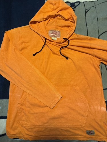 VETEMENTS Felpa con cappuccio uomo Brooklyn in tessuto BKC arancione taglia XL con tasche