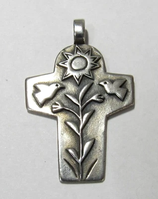 Vintage James Avery Life Cross Retired Silver - Image 1 of 4