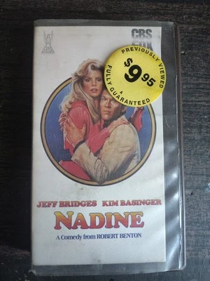 Nadine VHS 1988 Movie Jeff Bridges Kim Basinger Ex Rental Hardcase - Image 1 of 3
