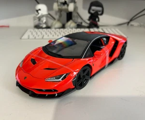 Lamborghini Centenario Maisto 1:18 Diecast Model Car, Naranja Nuevo En Caja - Imagen 1 de 12