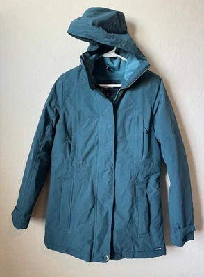 Chaqueta para mujer Lands End pequeña alta squall invierno Parka abrigo verde longitud media Foto 1 de 4