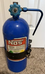 NOS Nitrous Oxide 10lb Bottle Tank w NOS Valve Good Condition - Empty - Picture 1 of 8