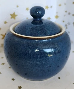 Denby Boston Blue Lidded Sugar Bowl - Picture 1 of 5