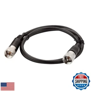 RFAdapter CB Coax Cable, RG8x Coaxial Cable 3ft, UHF PL259 Male to Male Low L - Afbeelding 1 van 5