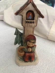 1960s Goebel Hummel “Worship” Figurine 84/0 TMK-4 Girl Sitting Beside Shrine - Picture 1 of 8