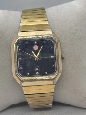 Square Rado automatic 561.3099.2.N mens swiss watch Date gold platet 10 micron - Image 1 of 4