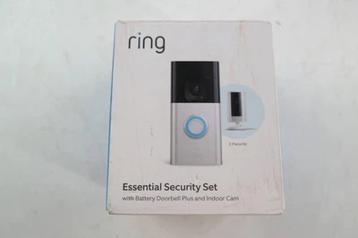 2pc Ring Essential Security Set with Battery Doorbell Plus and Indoor Camera - Image 1 of 4