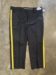 National Patrol Men’s UnifiedPants Navy Blue w/ Yellow Stripe Size 44 R - Picture 1 of 7