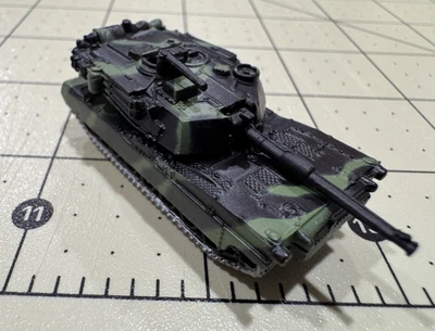 MICRO  MACHINE M1A1 Abrams Military Tank Camo Green Black Galoob Vintage (T23) - Image 1 of 4