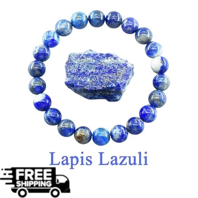 Natural 5A Crystal Healing Chakra Gemstone Bead Bracelet Protection Gem Stone uk - Image 1 of 4