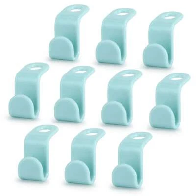 50 peças gancho conector cabide economia de espaço cabide cabides cascata para casa - Imagem 1 de 4