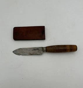 Vintage DEXTER 3575R Skinner/hunting Knife Carbon Steel W/ Sheath 8” - Picture 1 of 7